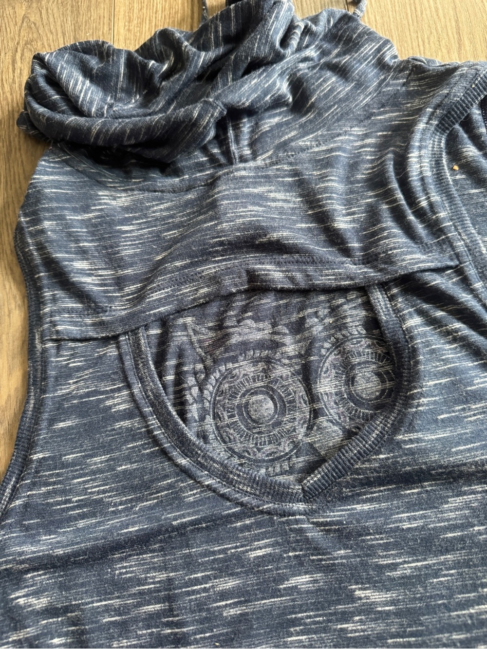 Plus Size 3X Owl Graphic Sleeveless Hoodie Tank Top - Picture 10 of 10